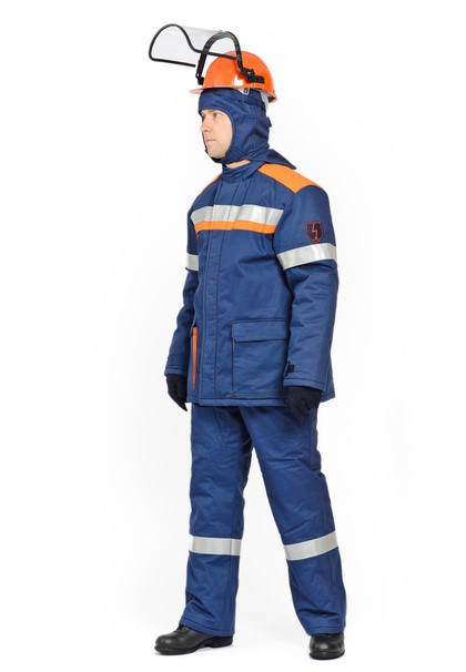 костюм зимний для защиты от электрической дуги сп08-3/47в, 47 кал/см2